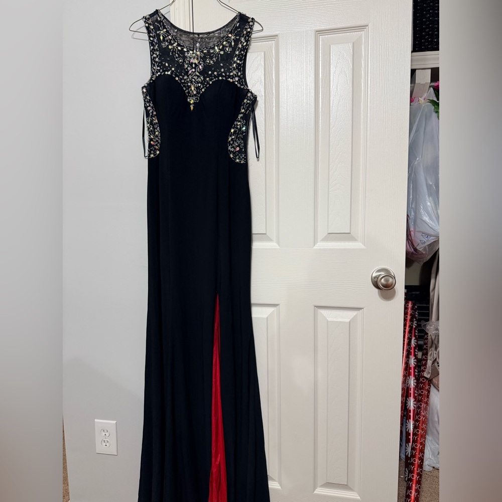 Betsy & Adam Black Dress Details